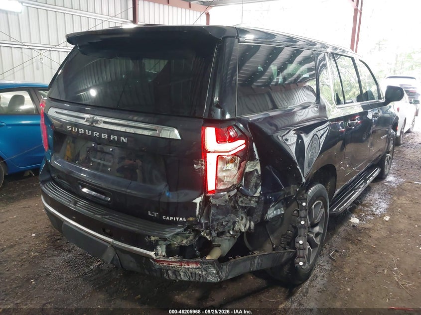 Vin: 1gnskckd1mr428365, lot: 46705880, chevrolet suburban 4wd lt 20214