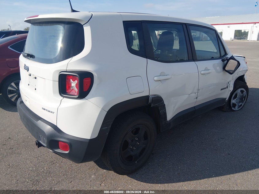 Vin: zacnjda1xnpn68904, lot: 46705912, jeep renegado sport 4x4 20224