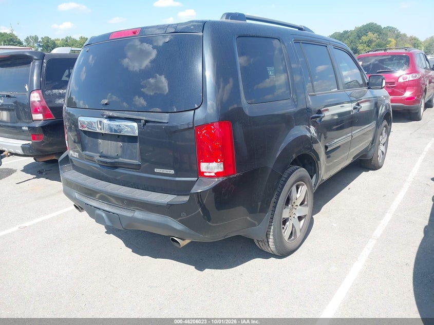 Vin: 5fnyf3h92db007142, lot: 46705935, honda pilot touring 20134