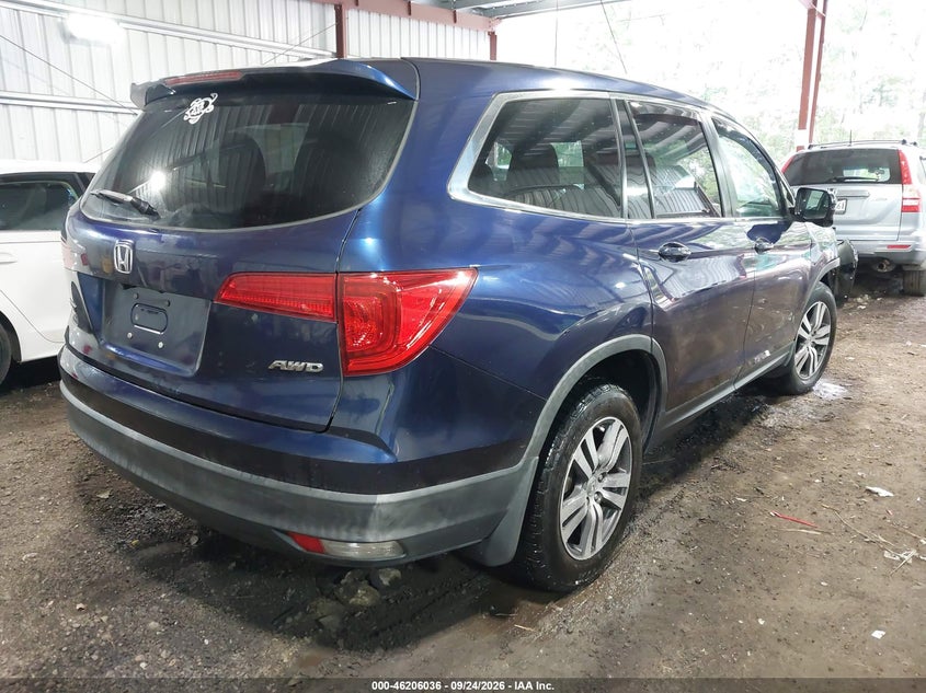 Vin: 5fnyf6h80hb069153, lot: 46705948, honda pilot ex-l 20174