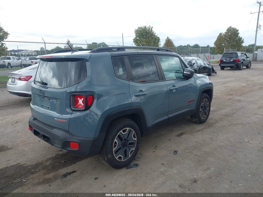 Vin: zaccjbcb6hpf48870, lot: 46705966, jeep renegade trailhawk 4x4 20174
