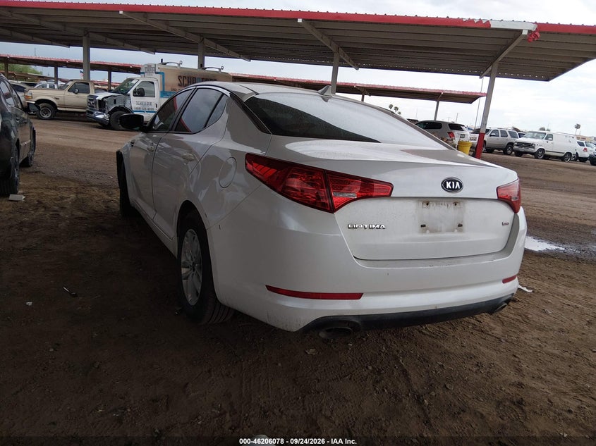 Vin: knagm4a75b5165860, lot: 46705990, kia optima lx 20113