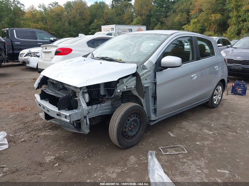 2021 Mitsubishi Mirage Carbonite Edition/Es/Le, Front End, IAAI, VIN ML32AUHJ7MH004888 — photo 2