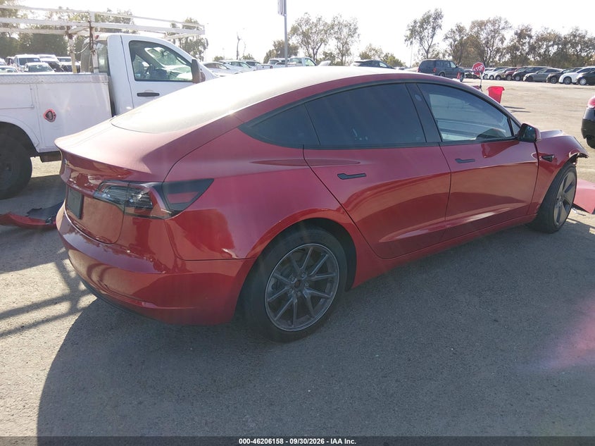 Vin: 5yj3e1ea9pf582911, lot: 46706070, tesla model 3 rear-wheel drive 20234