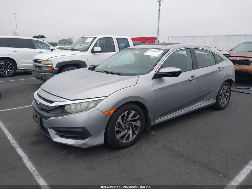 Vin: 2hgfc2f70gh531627, lot: 46706079, honda civic ex 20162