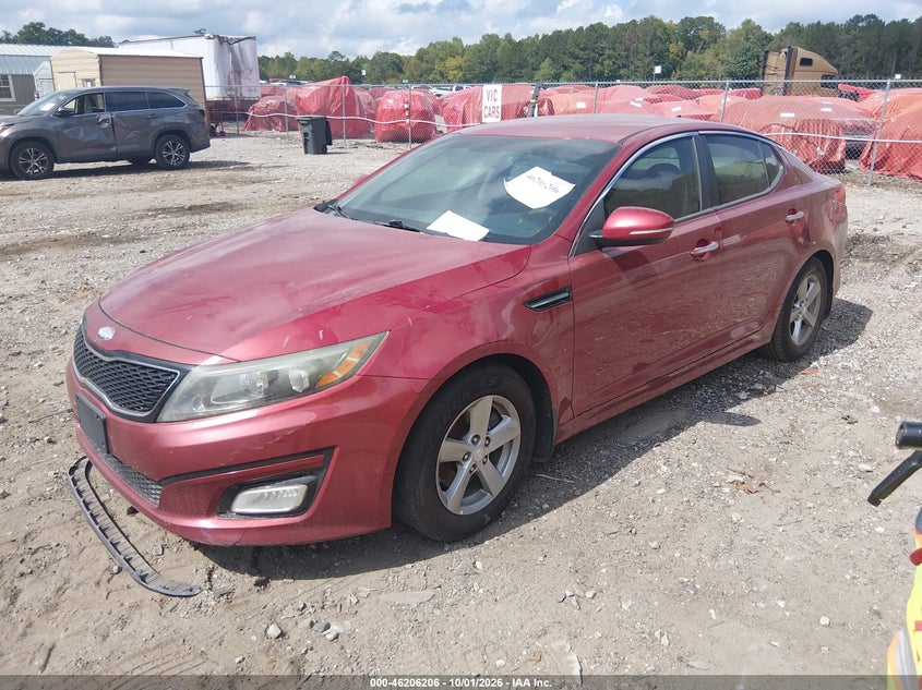 Vin: 5xxgm4a77fg421145, lot: 46706118, kia optima lx 20152