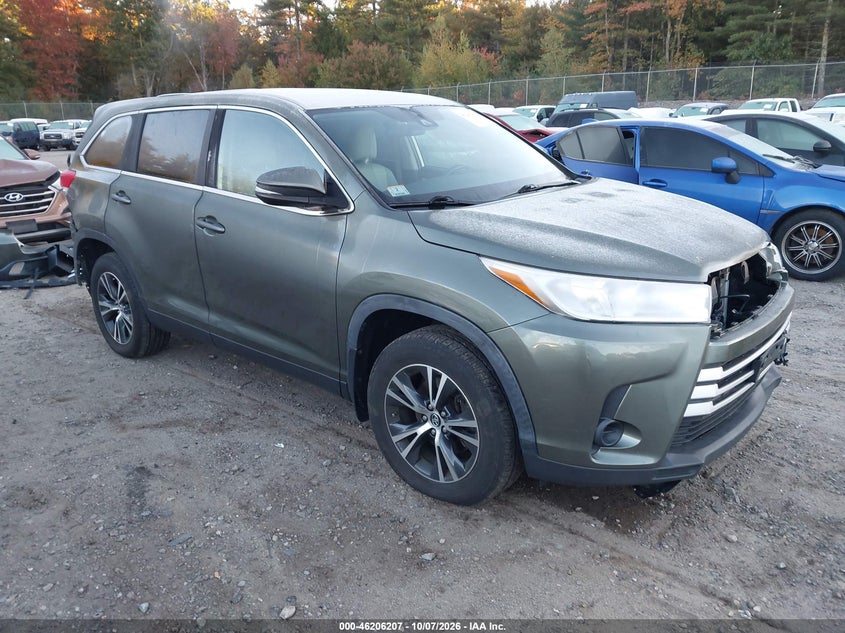Vin: 5tdbzrfh4ks731742, lot: 46706119, toyota highlander le 20191
