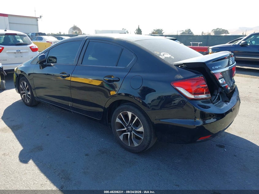 Vin: 19xfb2f90de286399, lot: 46706143, honda civic sdn ex-l 20133