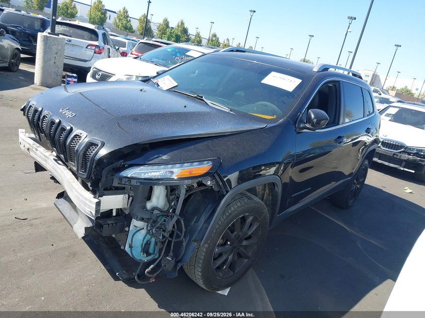 2015 Jeep Cherokee Limited, Front End, IAAI, VIN 1C4PJLDB4FW621157 — photo 2