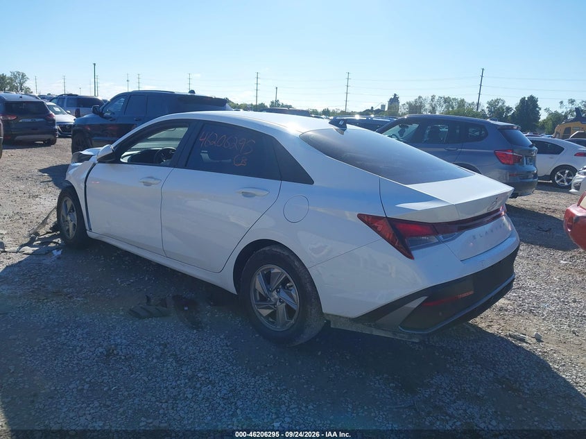 Vin: kmhll4dgxtu199750, lot: 46706207, hyundai elantra se 20263