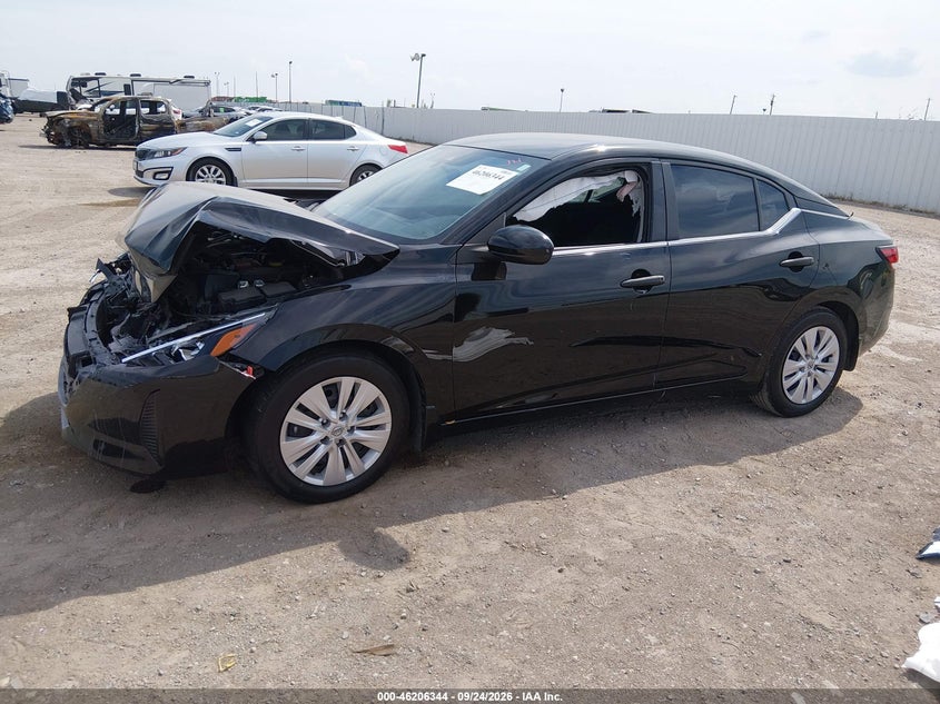 Vin: 3n1ab8bv5sy245877, lot: 46706256, nissan sentra s 20252