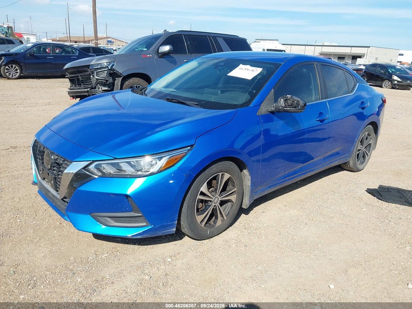 Vin: 3n1ab8cv3ly307843, lot: 46706279, nissan sentra sv xtronic cvt 20202