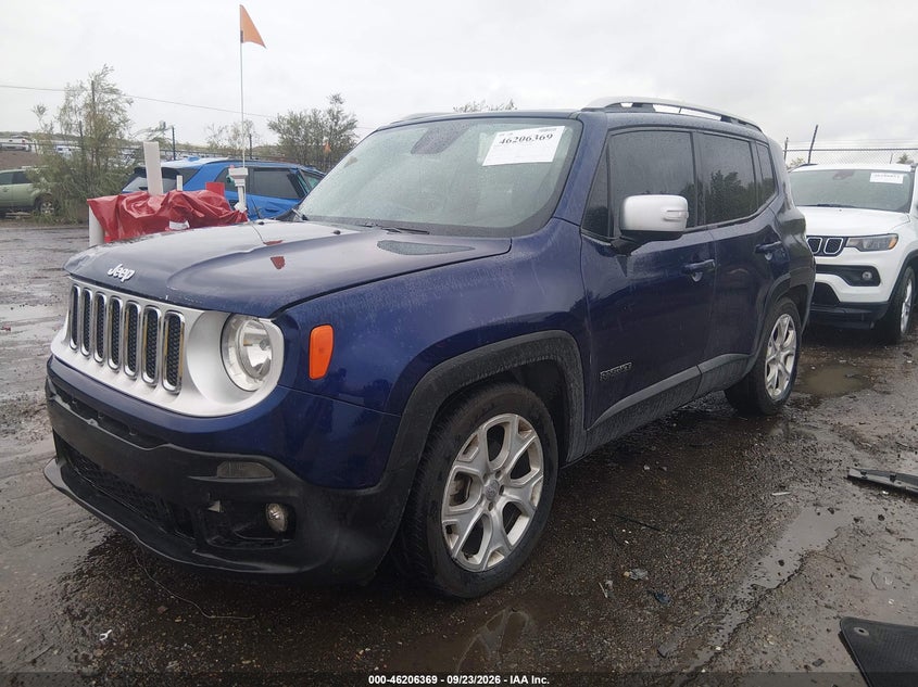 Vin: zaccjadt4gpc76139, lot: 46706281, jeep renegade limited 20162