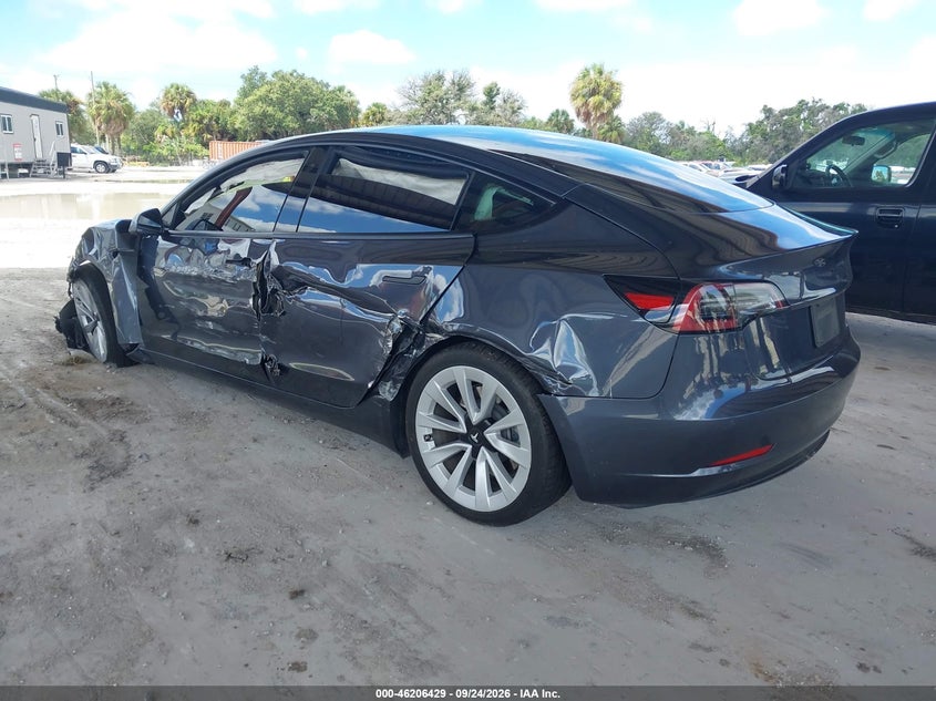 Vin: 5yj3e1ea6nf288220, lot: 46706341, tesla modelo 3 rear-wheel drive 20223