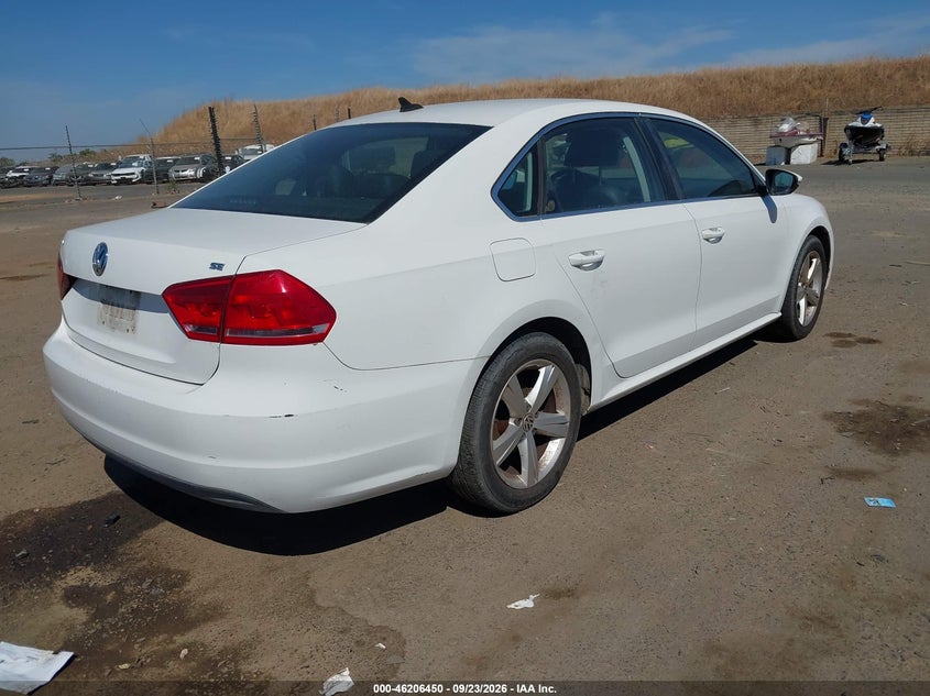 Vin: 1vwbp7a37cc034362, lot: 46706362, volkswagen passat 2.5l se 20124