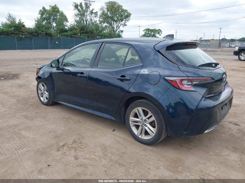 Vin: jtnd4rbexl3100477, lot: 46706487, toyota corolla se 20203