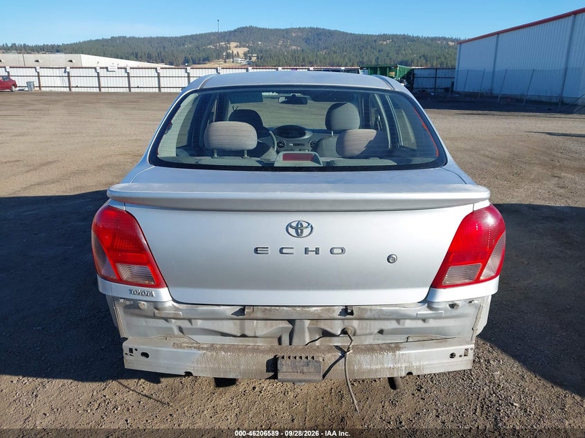 TOYOTA ECHO 2000 VIN JTDBT1237Y0078932