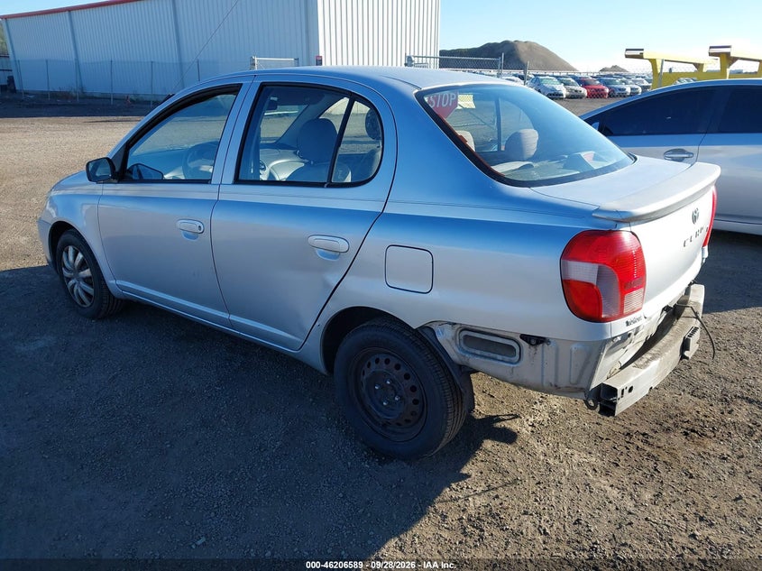 TOYOTA ECHO 2000 VIN JTDBT1237Y0078932