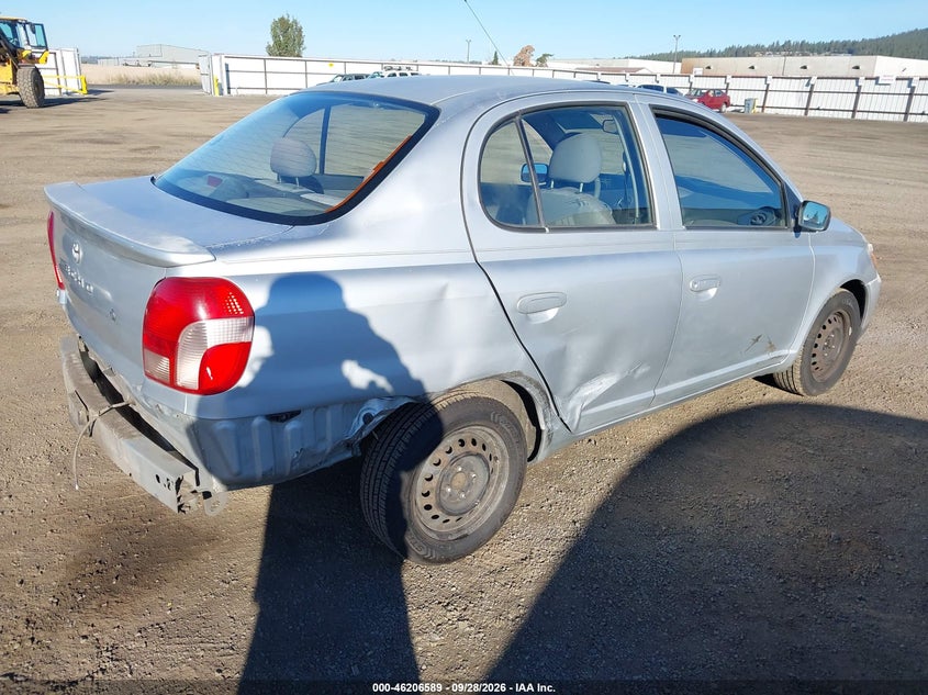 TOYOTA ECHO 2000 VIN JTDBT1237Y0078932