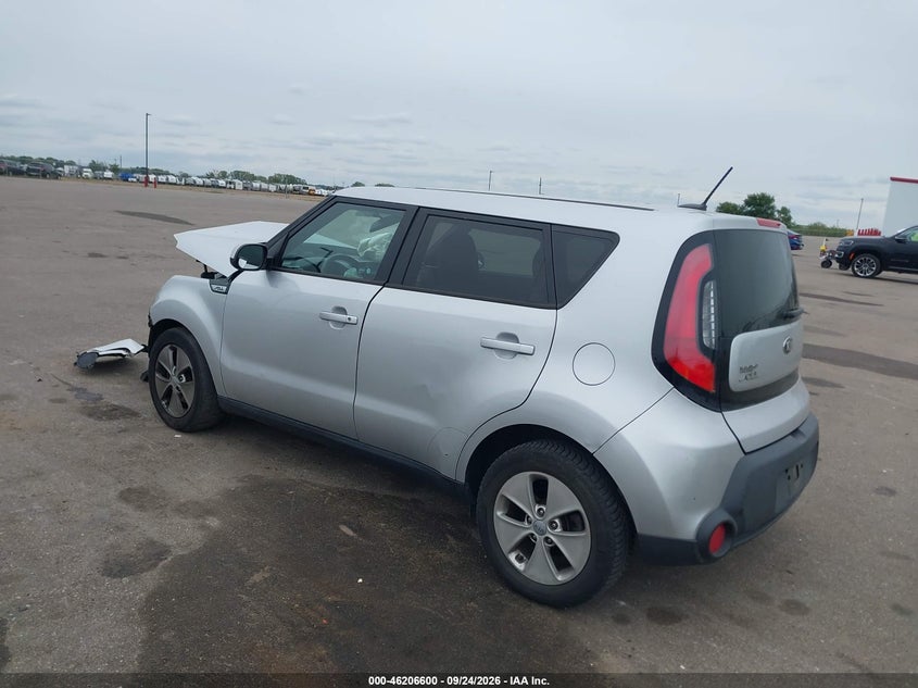 Vin: kndjn2a26g7829965, lot: 46706512, kia soul 20163