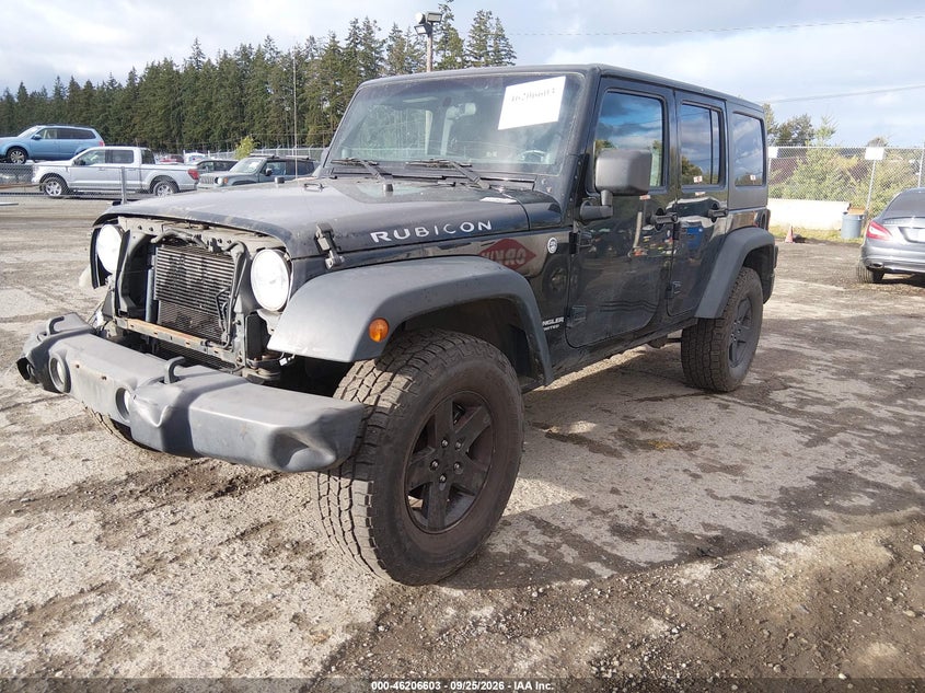 2012 Jeep Wrangler Unlimited Rubicon, Right Front, IAAI, VIN 1C4BJWFG0CL258745 — photo 2