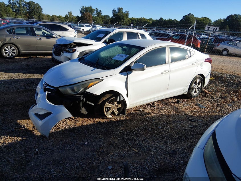 2015 Hyundai Elantra Se, Front End, IAAI, VIN 5NPDH4AE6FH595380 — photo 2