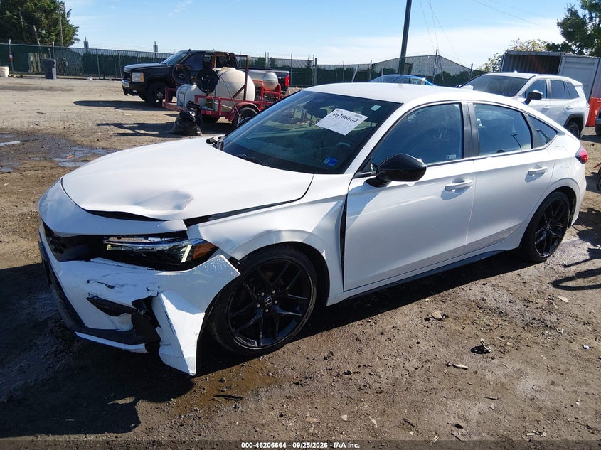 Vin: 19xfl2h81ne006038, lot: 46706575, honda civic sport 20222
