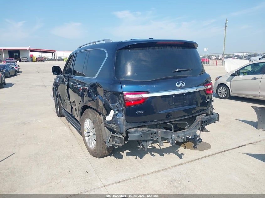 Vin: jn8az2ae2n9291365, lot: 46706603, infiniti qx80 luxe awd 20223