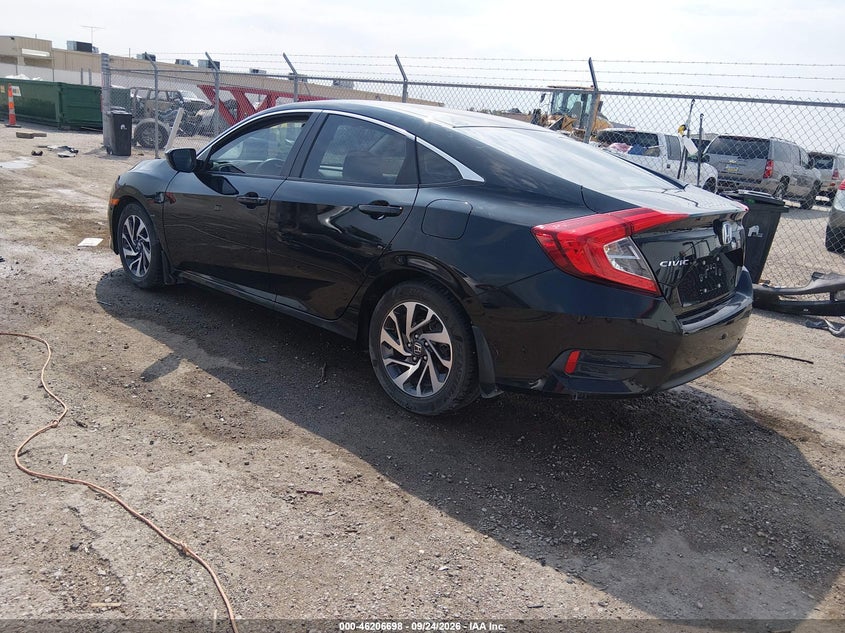 Vin: 19xfc2f78ge016630, lot: 46706610, honda civic ex 20163