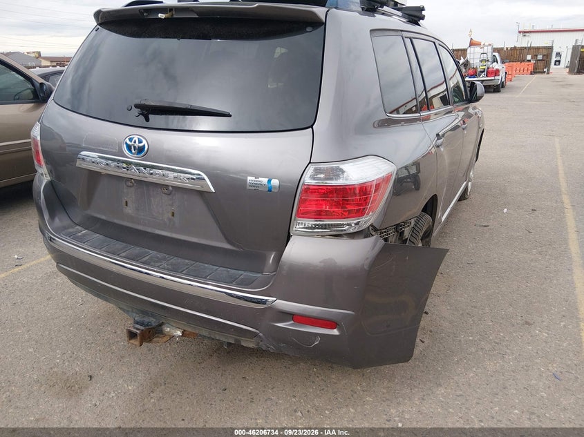 TOYOTA HIGHLANDER HYBRID 2013 VIN JTEBC3EH8D2015268
