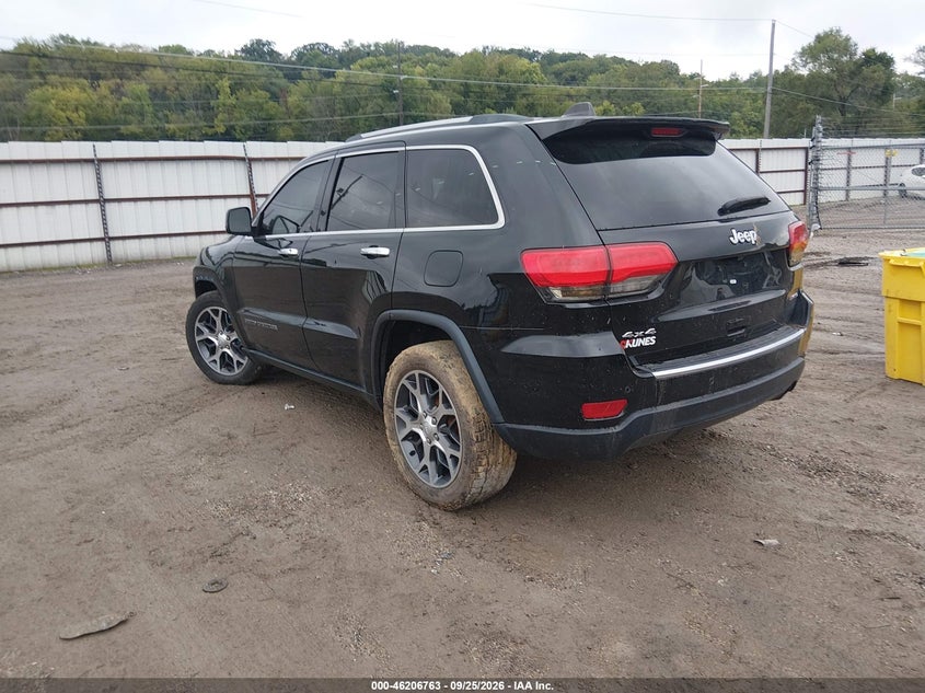 Vin: 1c4rjfbg6kc692672, lot: 46706675, jeep grand cherokee limited 4x4 20193
