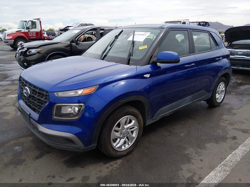 Vin: kmhrb8a36mu121277, lot: 46706715, hyundai venue se 20212