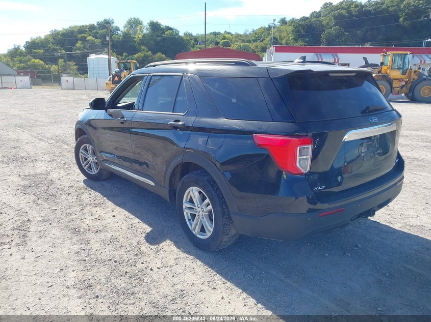 Vin: 1fmsk8dh3mgc43568, lot: 46706755, ford explorer xlt 20213