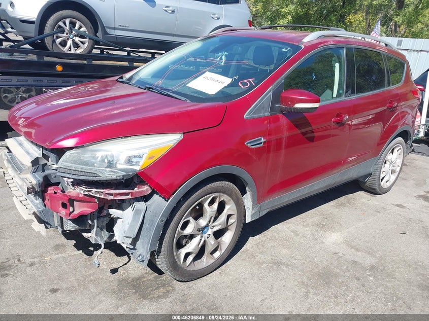 Vin: 1fmcu9j95duc45843, lot: 46706761, ford escape titanium 20132