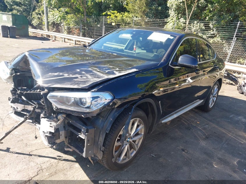2019 BMW X4, Удар спереду, IAAI, VIN 5UXUJ3C51KLG55505 — фото 2