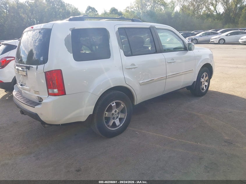 Vin: 5fnyf4h90bb074311, lot: 46706773, honda pilot touring 20114