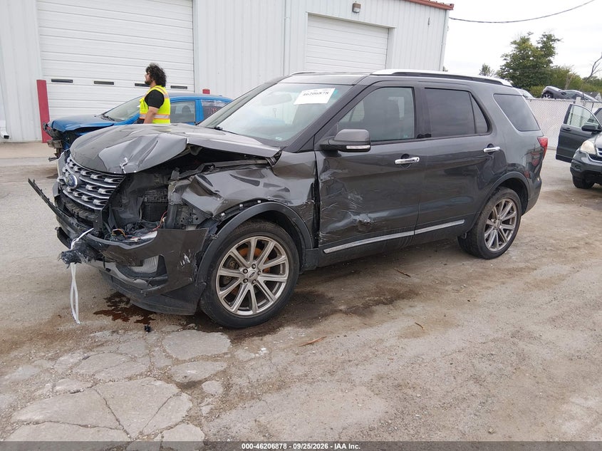 2017 Ford Explorer, Удар спереду, IAAI, VIN 1FM5K8F80HGB01128 — фото 2