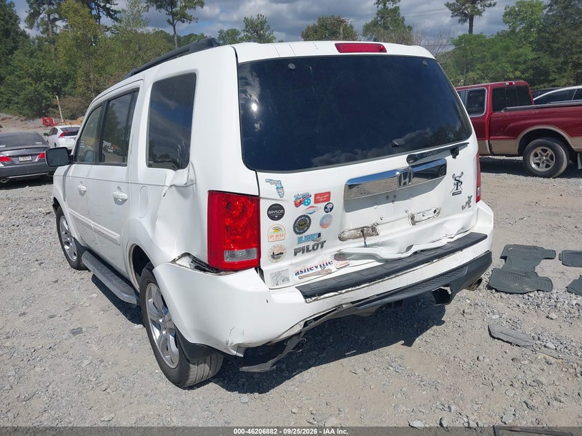 Vin: 5fnyf3h64fb006731, lot: 46706793, honda pilot ex-l 20153