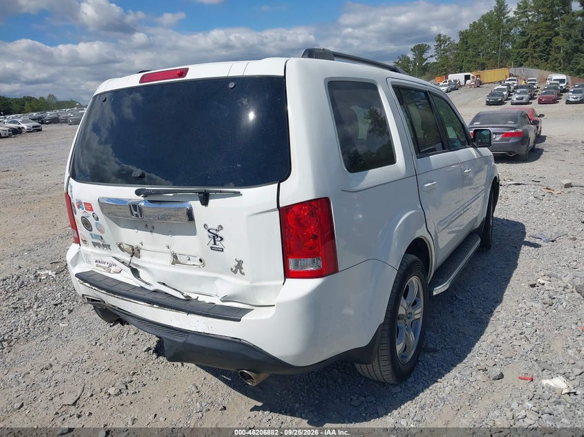 Vin: 5fnyf3h64fb006731, lot: 46706793, honda pilot ex-l 20154