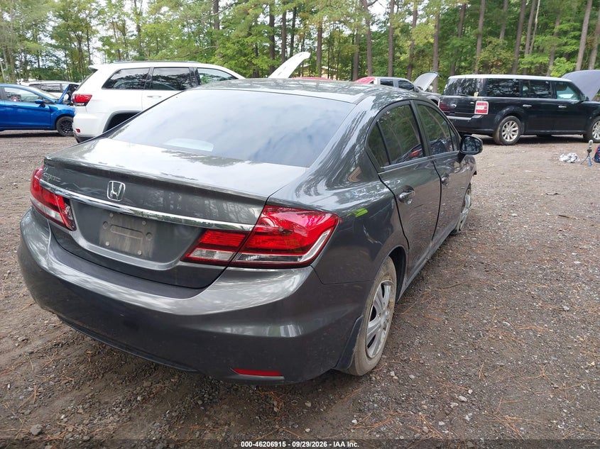 Vin: 2hgfb2f51dh580204, lot: 46706827, honda civic lx 20134