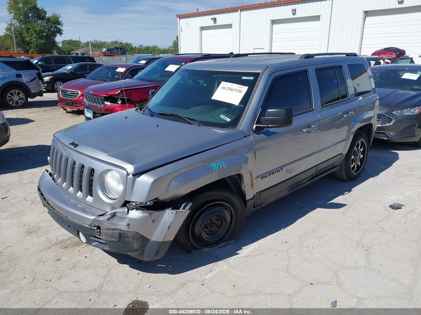 Vin: 1c4njpfb8gd687414, lot: 46706842, jeep patriot latitude 20162