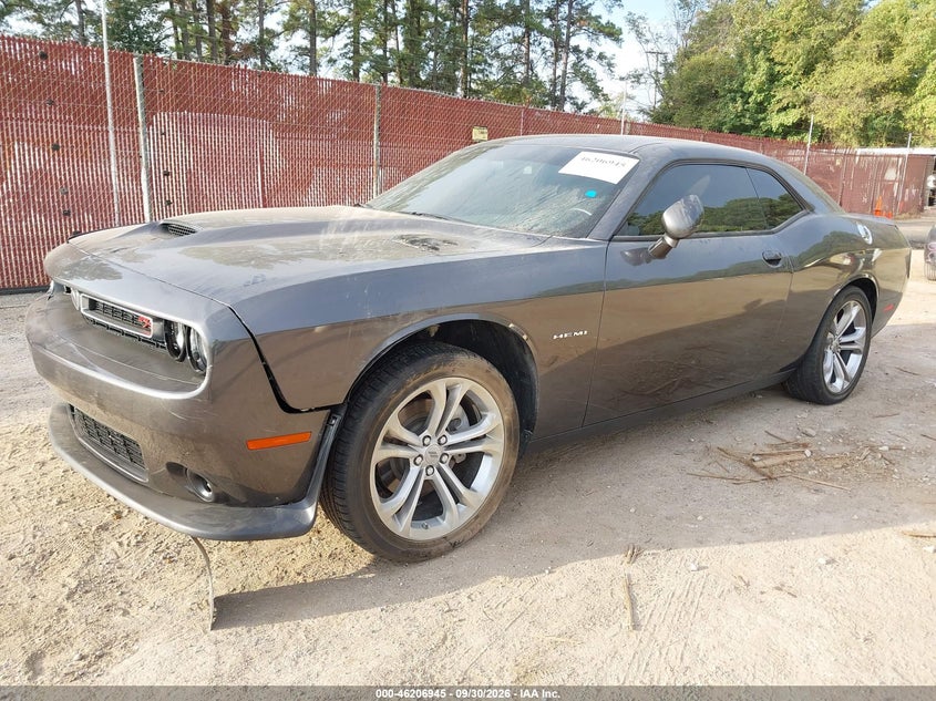 Vin: 2c3cdzbt0nh188362, lot: 46706857, dodge challenger r/t 20222