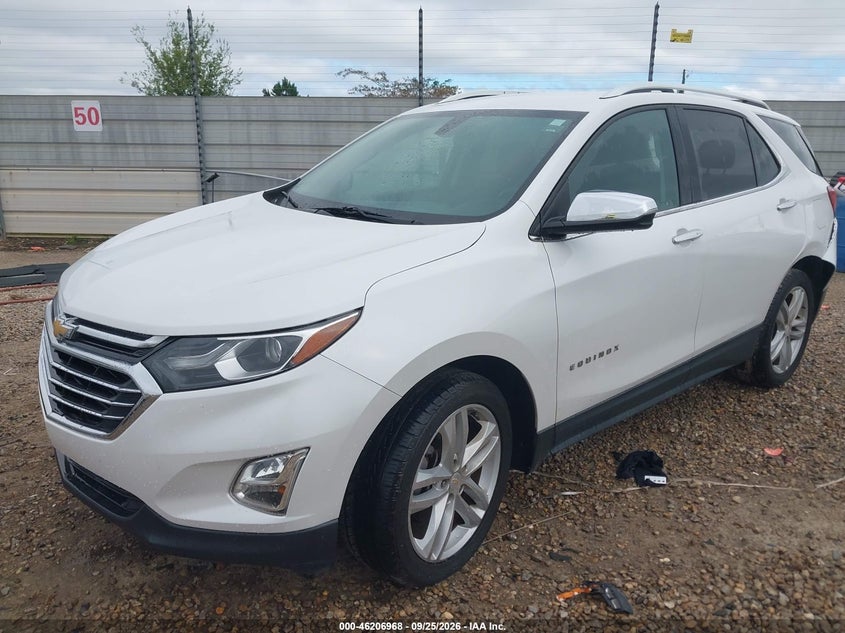 2019 Chevrolet Equinox Premier, Rear, IAAI, VIN 2GNAXPEX2K6277054 — photo 2