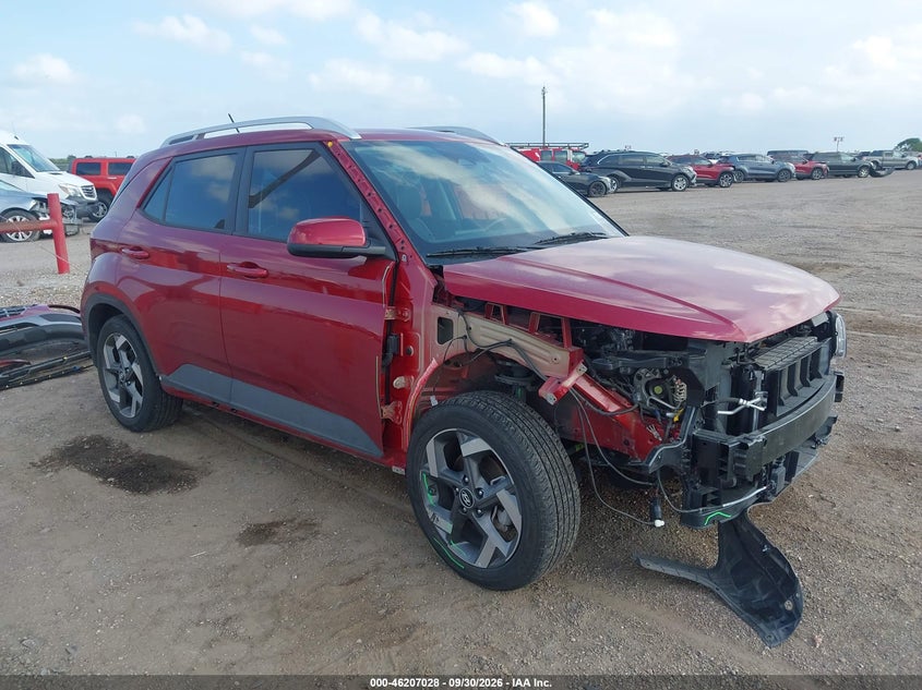 Vin: kmhrc8a3xsu385516, lot: 46706940, hyundai venue limited 20251