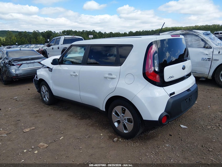 Vin: kndjn2a24f7808532, lot: 46706980, kia soul 20153