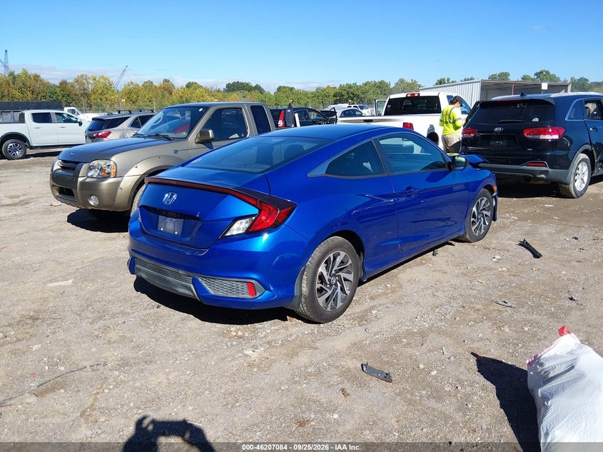 Vin: 2hgfc4b06gh304639, lot: 46706996, honda civic lx-p 20164