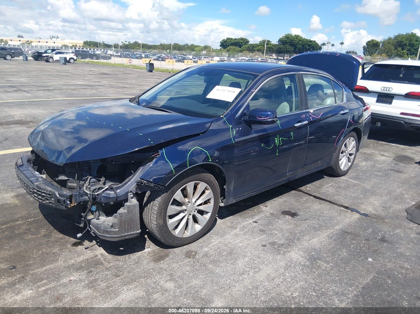 Vin: 1hgcr3f85fa014336, lot: 46707010, honda accord ex-l/ex-l v-6 20152