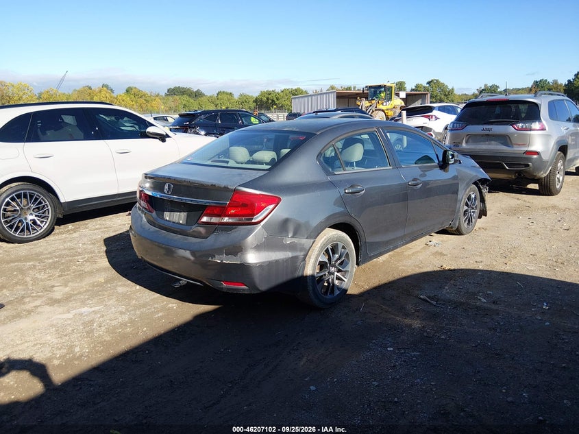 Vin: 19xfb2f84de038227, lot: 46707014, honda civic sdn ex 20134