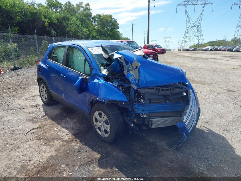 2015 Chevrolet Trax Ls, Перёд, IAAI, VIN KL7CJKSB7FB067161