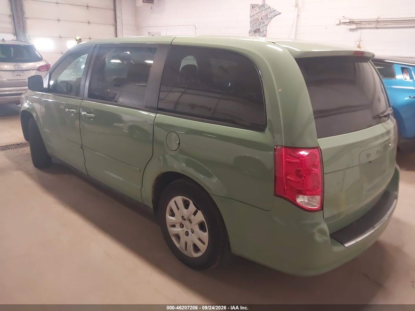 Vin: 2c4rdgbg8er114176, lot: 46707118, dodge grand caravan se 20143